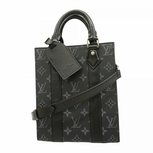 Louis Vuitton Handbag Monogram Eclipse Sac Plastic MINI M46453 Black 2-way Bag
