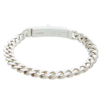 Hermes Kelly Grumet Silver Bracelet Men's