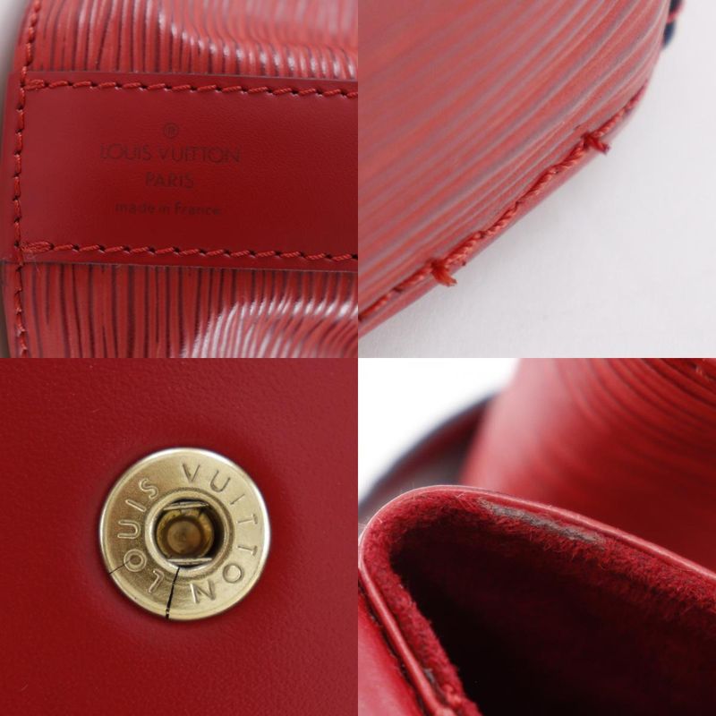 Louis Vuitton Sac Depaul M80207 Epi Leather Castilian Red Vi0917 Women's