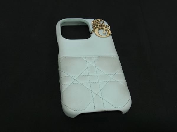 Christian Dior Lady Dior Cannage Leather Iphone 15pro Compatible Iphone Case
