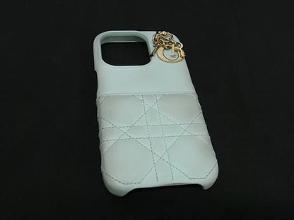 Christian Dior Lady Dior Cannage Leather Iphone 15pro Compatible Iphone Case