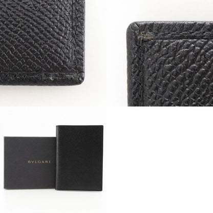 Bvlgari Leather Black Unisex Notebook Cabas