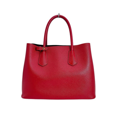 Prada Bn2775 Saffiano Shoulder Bag 2-Way Handbag Red