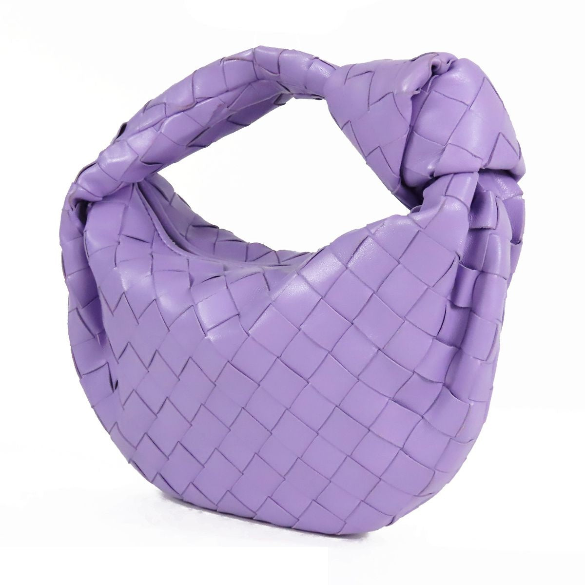 Bottega Veneta Mini Jodie Purple Leather Handbag — view 2