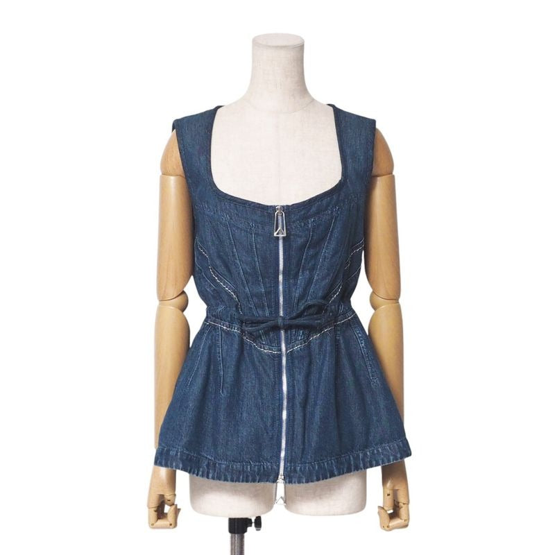 Bottega Veneta Vest Size 38 Denim Sleeveless Top