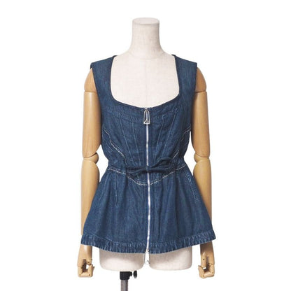 Bottega Veneta Vest Size 38 Denim Sleeveless Top
