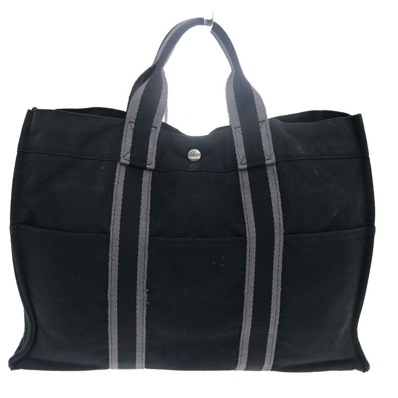 Hermes Furtu MM Tote Bag Black 07yf361