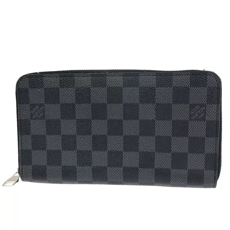 Louis Vuitton Zippy Organizer Damier Graphite Long Wallet 81 Bs093