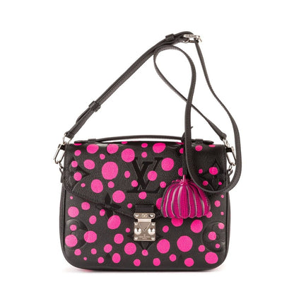 Louis Vuitton Limited Edition Yayoi Kusama Giant Pochette Metis Black Monogram