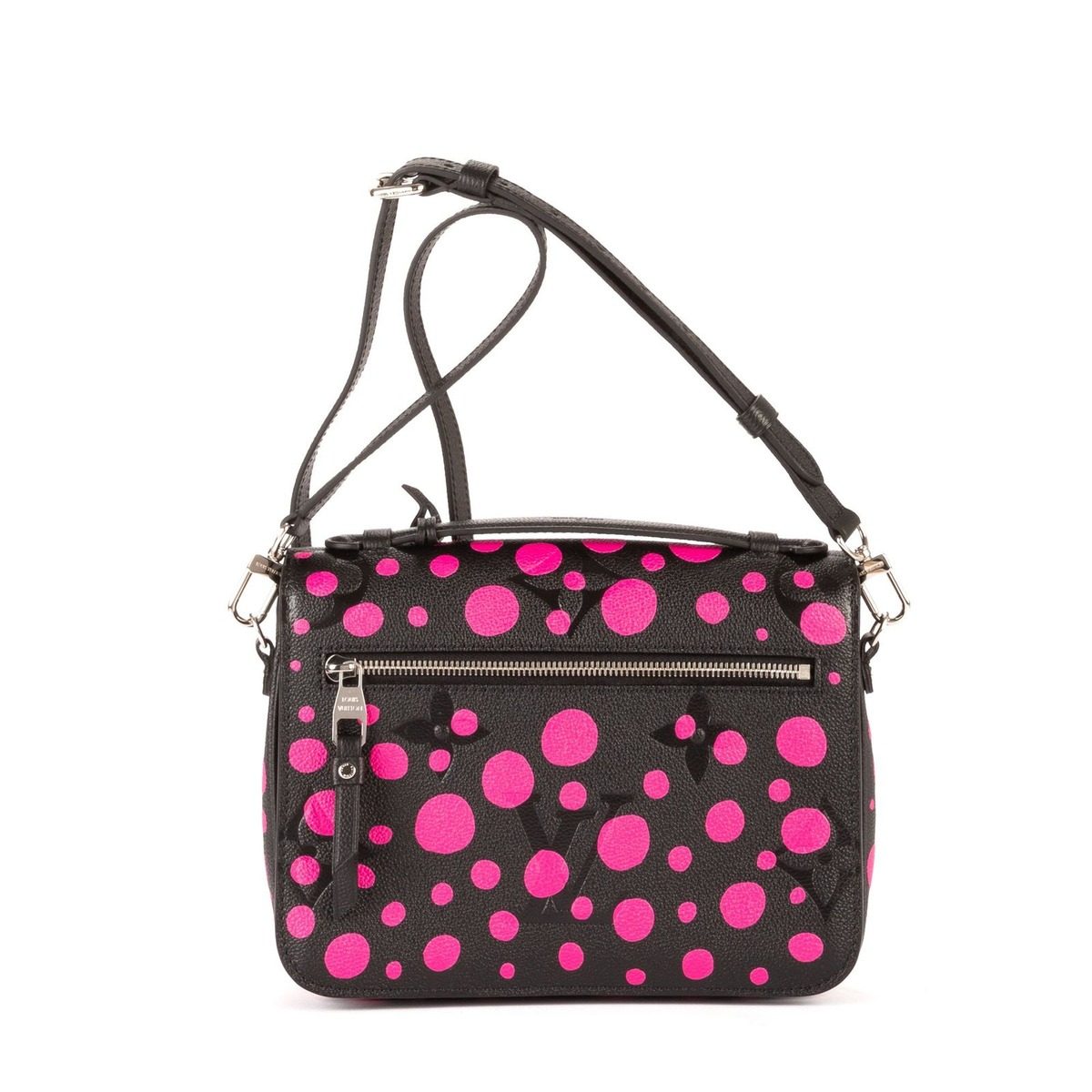 Louis Vuitton Limited Edition Yayoi Kusama Giant Pochette Metis Black Monogram — view 4