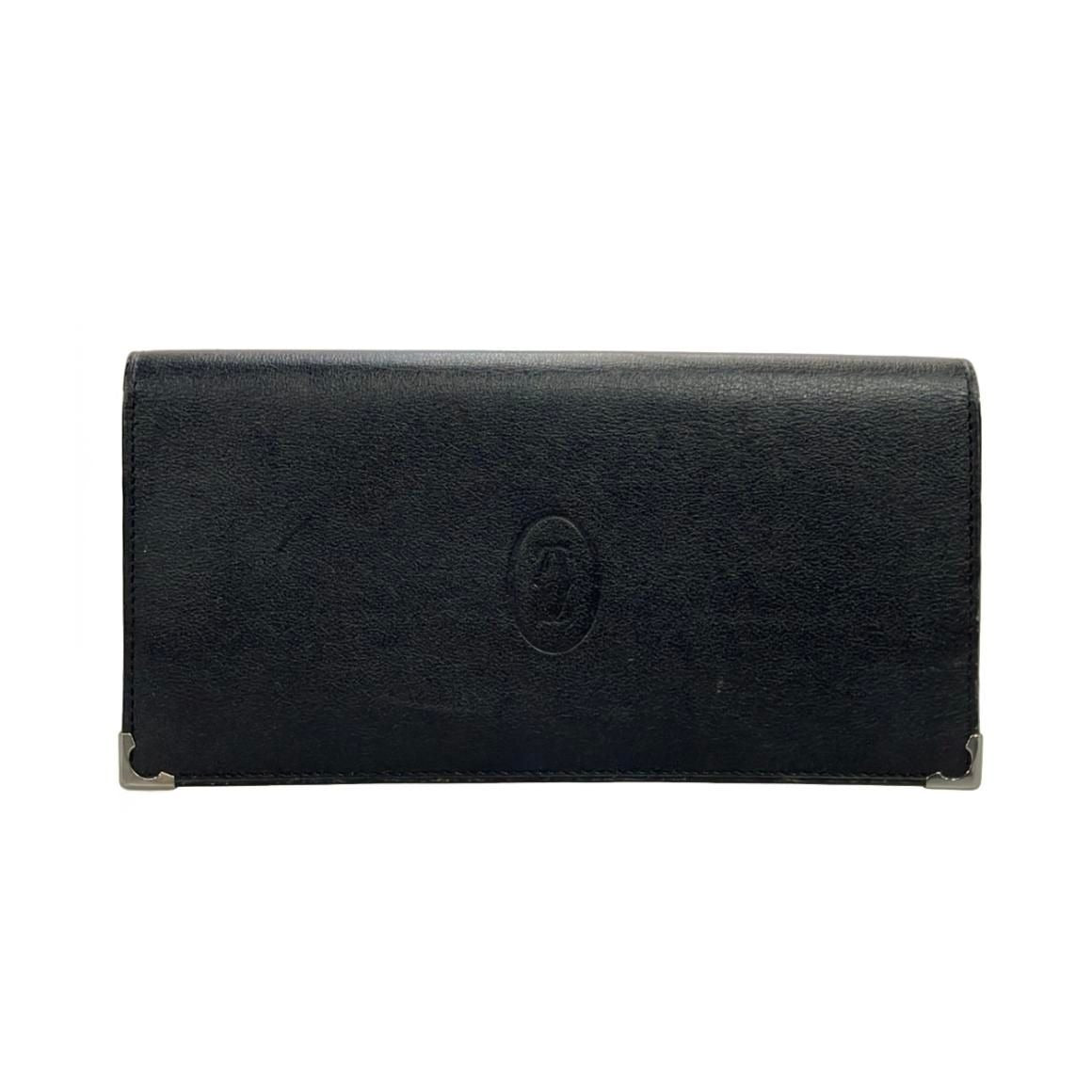 Cartier Bifold Wallet Leather Must de Cartier Black And Others