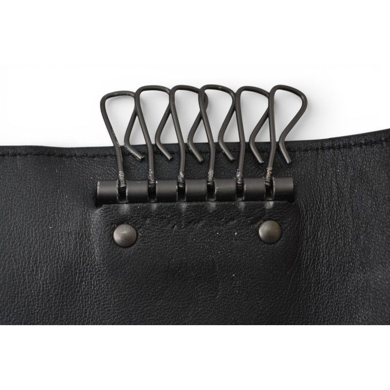 Bottega Veneta Key Case Ring Rows Intrecciato Nappa Black — view 4