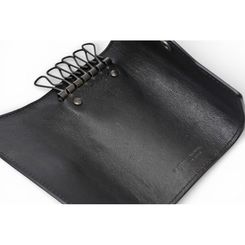 Bottega Veneta Key Case Ring Rows Intrecciato Nappa Black — view 5