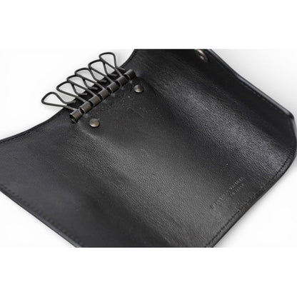 Bottega Veneta Key Case Ring Rows Intrecciato Nappa Black — view 5