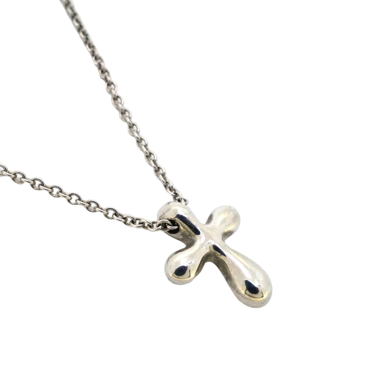 Tiffany & Co Necklace Small Cross 925 Sterling Silver — view 2