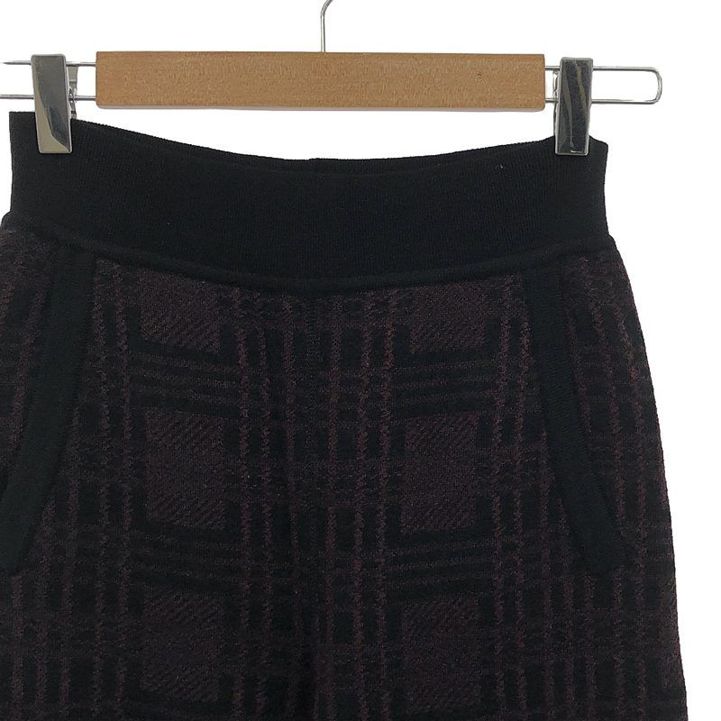 Bottega Veneta - Jacquard Knit Flared Easy Pants - Bordeaux Black - Women's