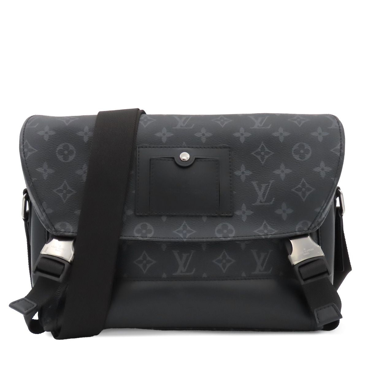 Louis Vuitton Messenger Voyage PM Black Monogram Eclipse Shoulder Bag