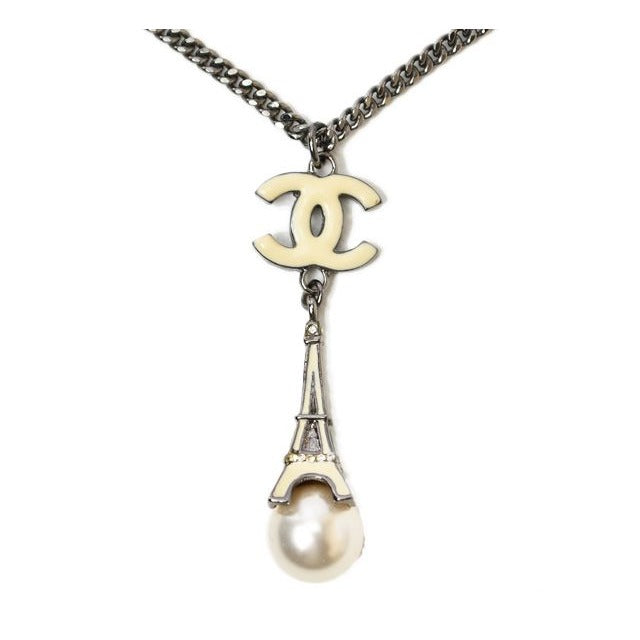 Chanel Accessories Coco Mark CC Eiffel Tower Pearl