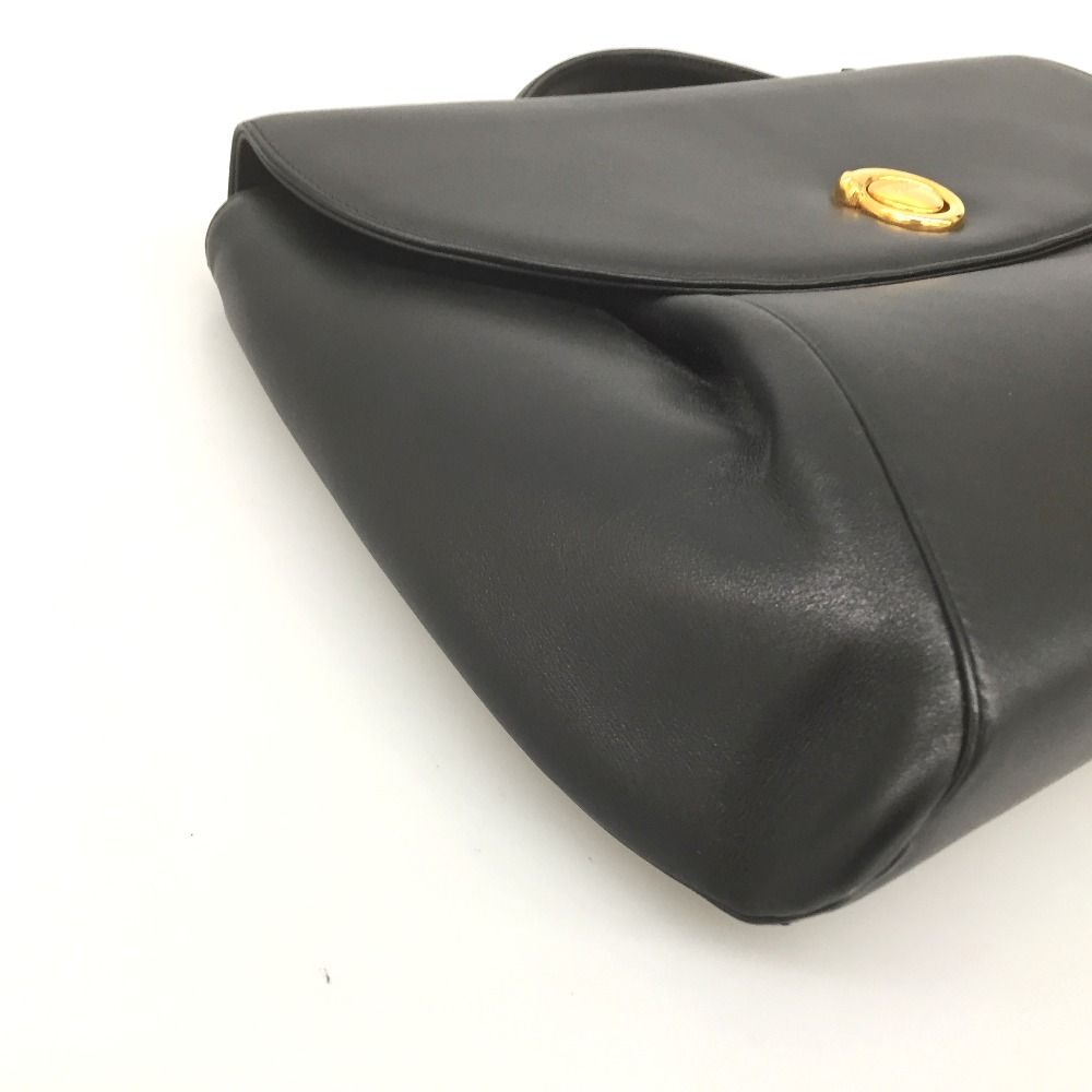 Cartier Panthère Brief Case Bag Leather Gold Hardware Black