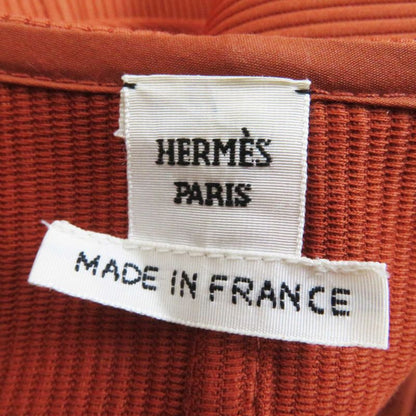 Hermes 22SS 2e0527d6 Silver Hardware ROBE Portefeuille Dress Terracotta 38