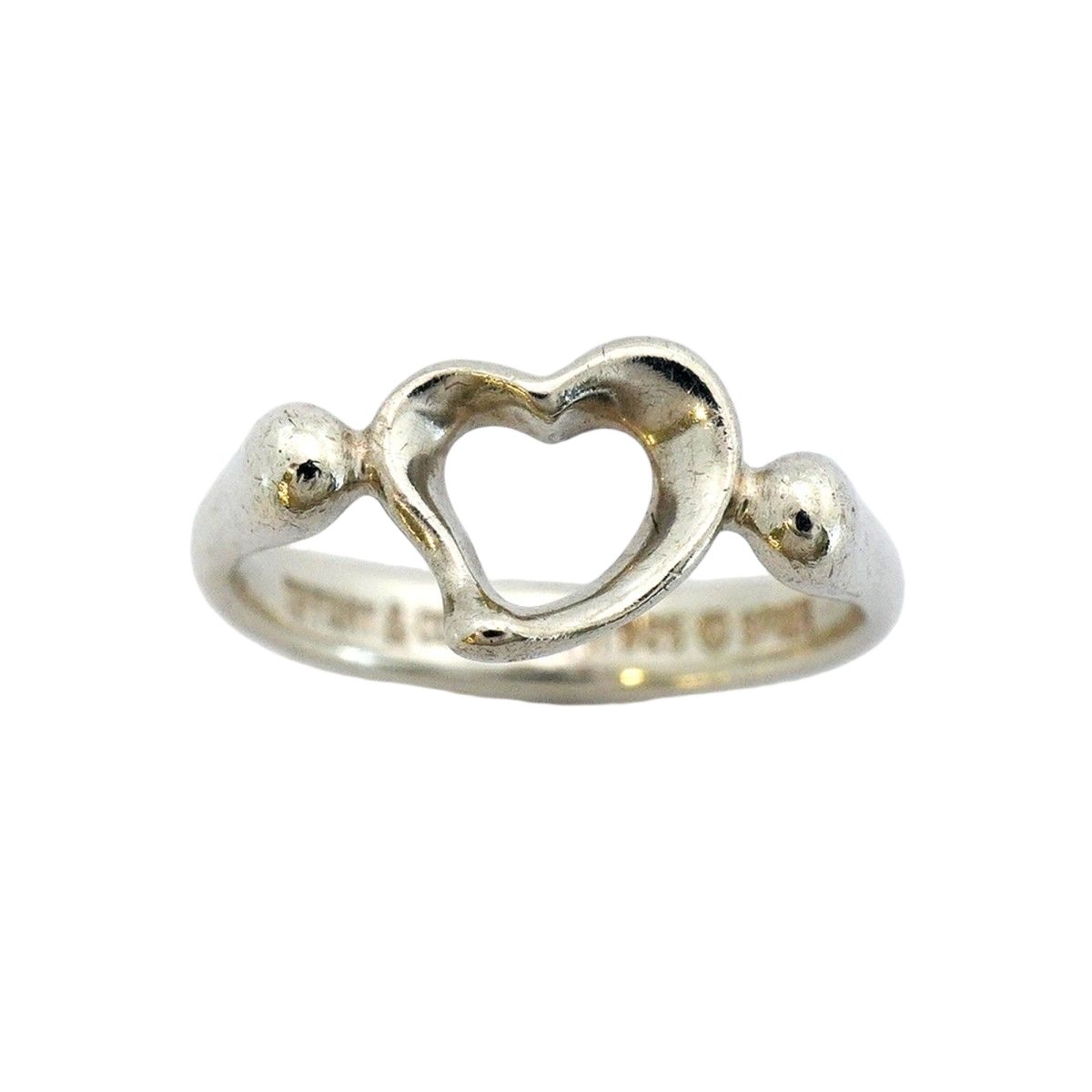 Tiffany & Co Ring Open Heart 925 Sterling Silver — view 2