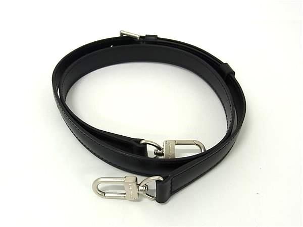 Louis Vuitton Tadao PM NM Leather Bag Shoulder Strap Crossbody Black Fk9255