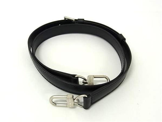 Louis Vuitton Tadao PM NM Leather Bag Shoulder Strap Crossbody Black Fk9255