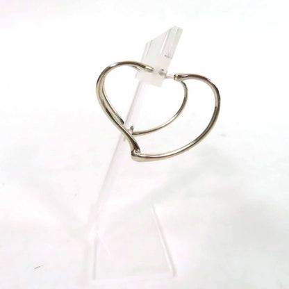 Tiffany & Co Open Heart Hoop Earrings For Both Ears Ag925 Silver