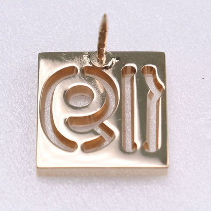 Chanel No.19 Pin Brooch Gold Plated And Rhinestone Gold Ladies 4.1g Brooch