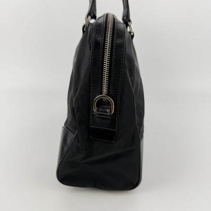 Prada Shoulder Bag Black Nylon Leather Vintage — view 4