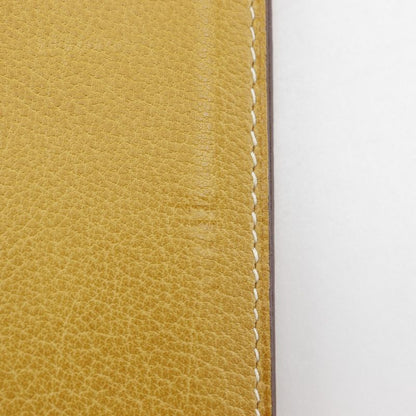 Hermes Agenda Vision Chevre Yellow □L Unisex Notebook Cabas