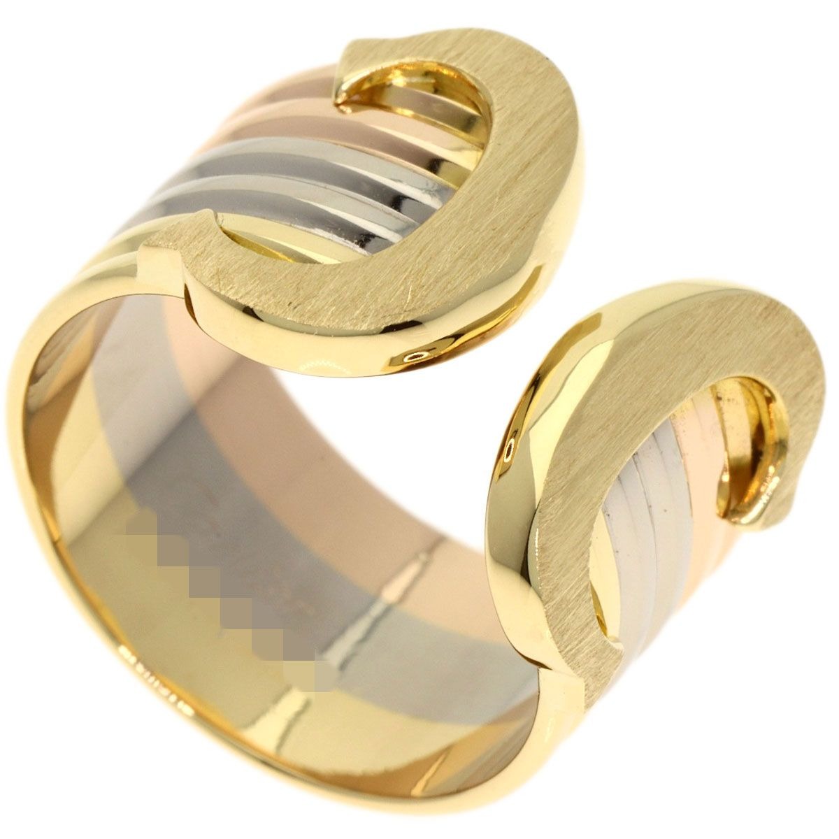 Cartier 2C LM Colors 49 Ring 18k Yellow Gold 18k White Pink