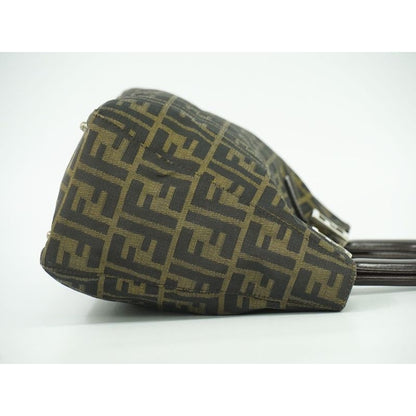 Fendi Zucca Tote Handbag Canvas Brown Bag — view 3
