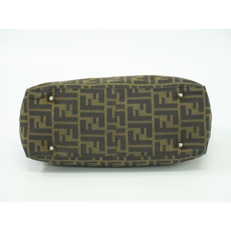 Fendi Zucca Tote Handbag Canvas Brown Bag — view 4