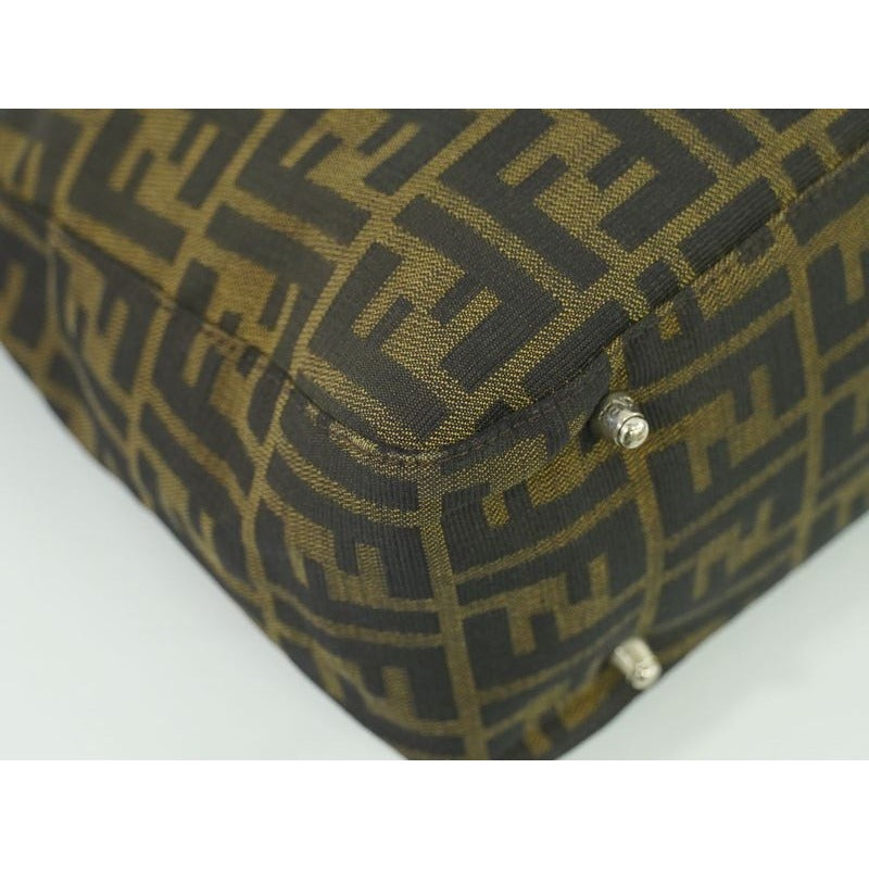 Fendi Zucca Tote Handbag Canvas Brown Bag — view 5