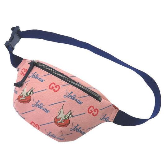 Gucci Children the Jetsons Waist Bag Leather Pink Blue Body 1999