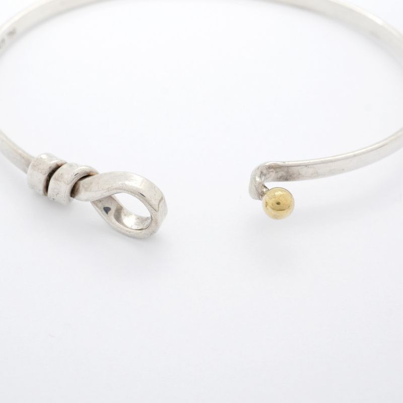 Tiffany & Co Bangle Hook And Eye 18K Yellow Gold Yellow Gold Silver 925 Women