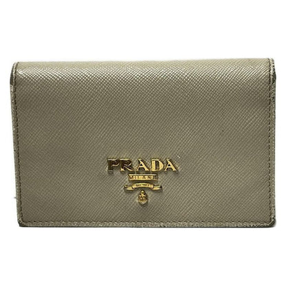 Prada Business Card Case - Beige Leather