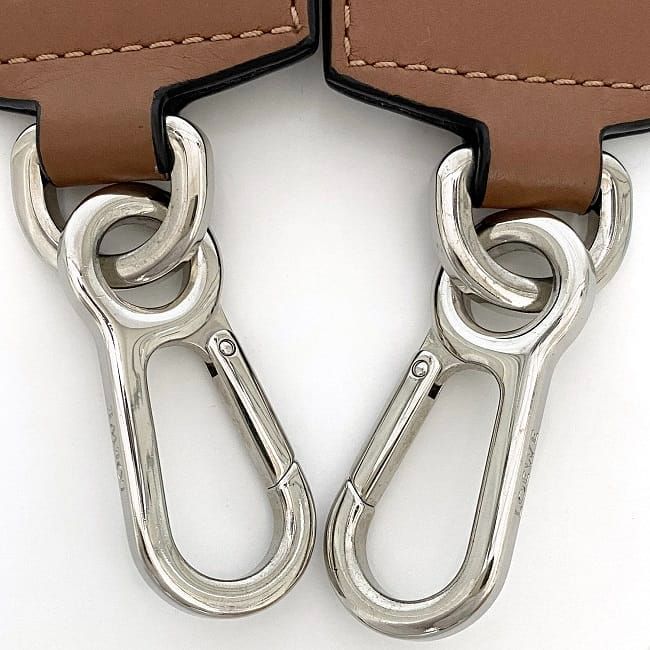 Loewe Shoulder Strap Ec22874 Brown Yellow Orange