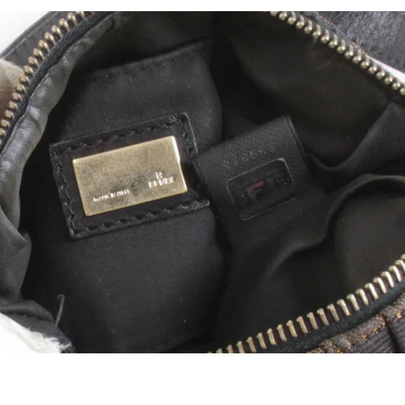 Fendi Zucca 8br354 Shoulder Bag Canvas Brown