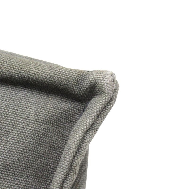 Hermes Bag Fourre Tout PM Canvas Tote Hand Bag Gray Men Women Used