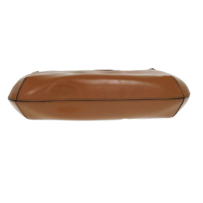 Celine Shape Push Leather Camel Shoulder Bag Brown 0441 Celine Women