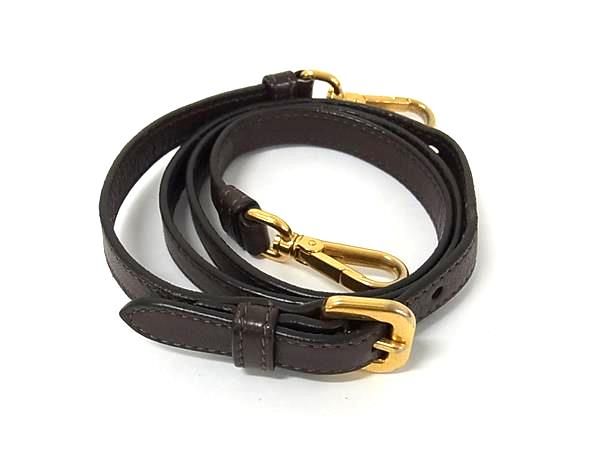 Prada Leather Shoulder Strap For Bag Crossbody Shoulder Strap Brown Fh7642