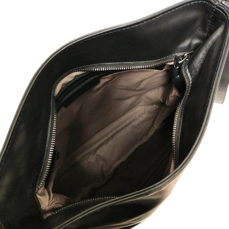 Bottega Veneta Shoulder Bag Intrecciato Black Leather