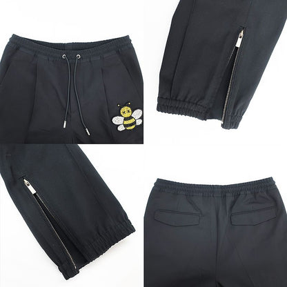 Dior BEE Embroidery Pants Bi-trousers 923c127a4422 Black Bee Zip