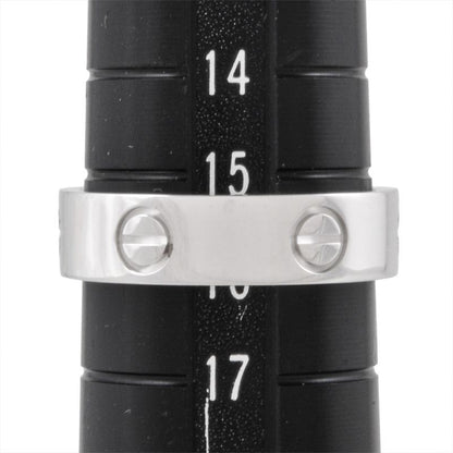 Cartier Love Ring #56 18K White Gold 72g Whey Togo Old LOVE