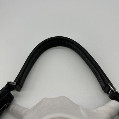 Gucci 001-4302 Handbag Shoulder Bag GG Canvas Black Ladies Men Fashion Vintage