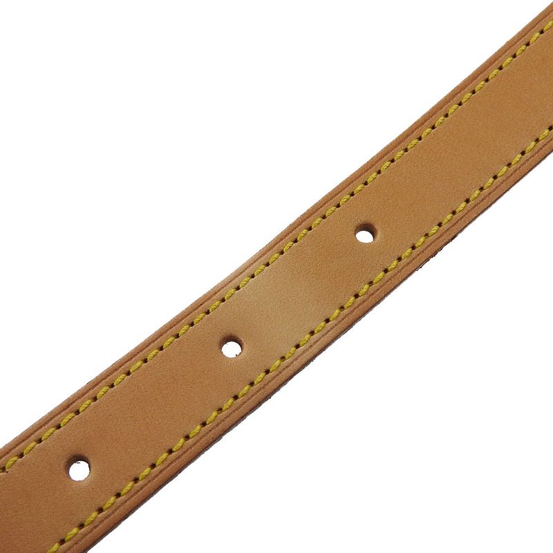 Louis Vuitton Shoulder Strap Nubuck Leather Beige Gold Hardware Shoulder Strap