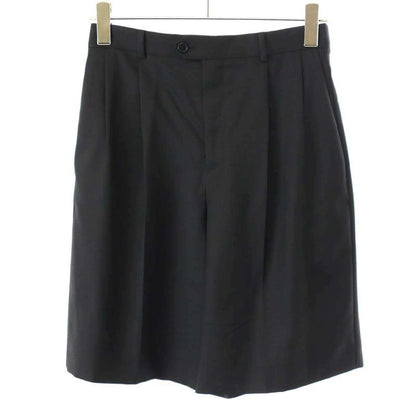 Celine Shorts 2 Tucked Wool Wide Shorts 2p524673d Black 40