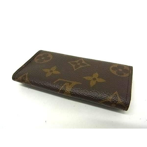 Louis Vuitton Key Case Multicles 4 Brown Monogram Rows Holder — view 2